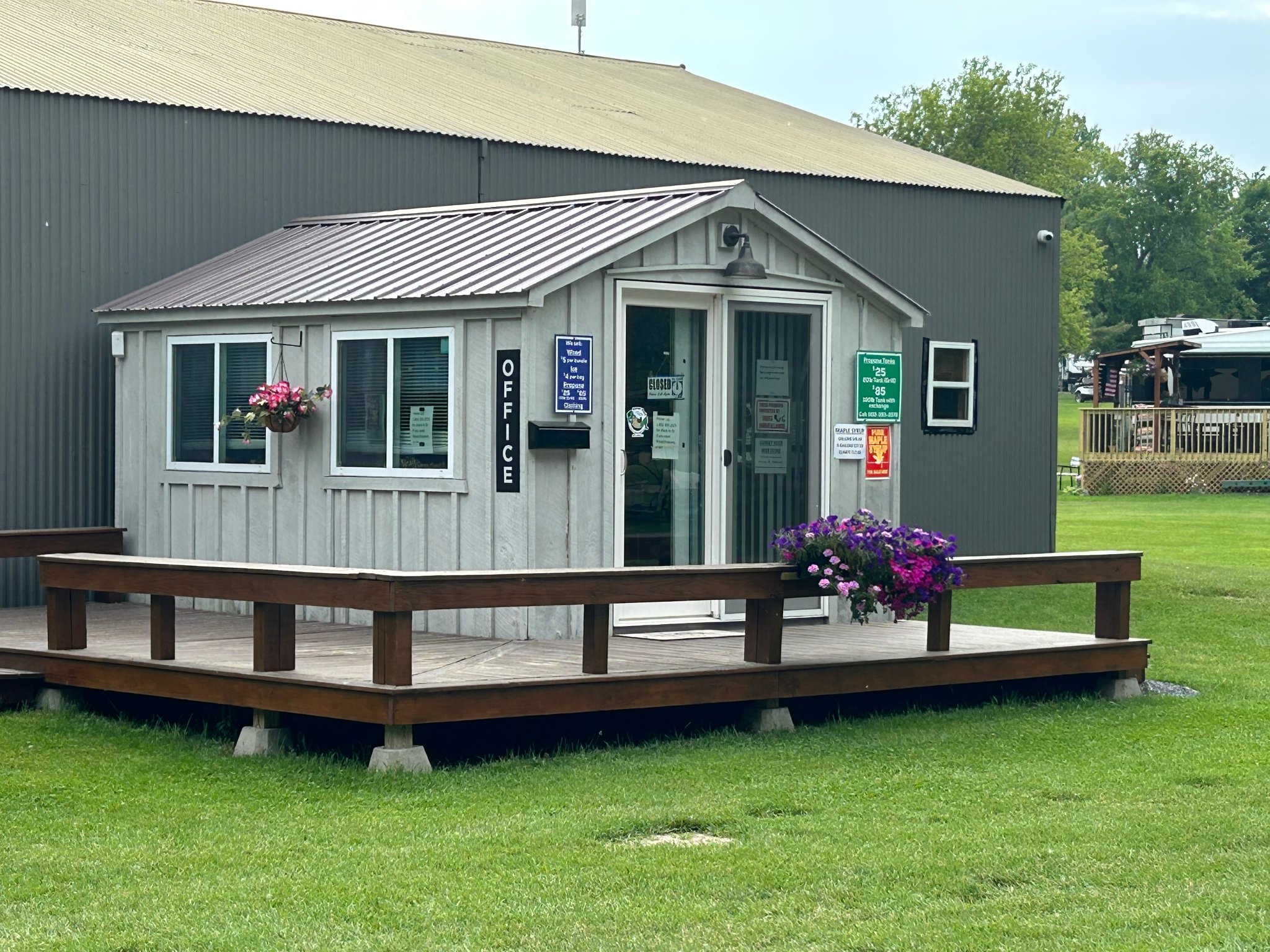 Campground office building